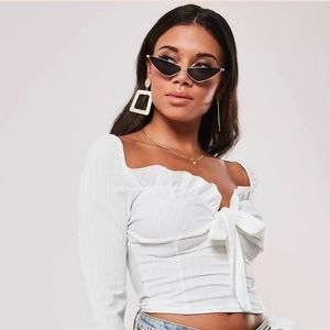 Missguided Milkmaid Crop